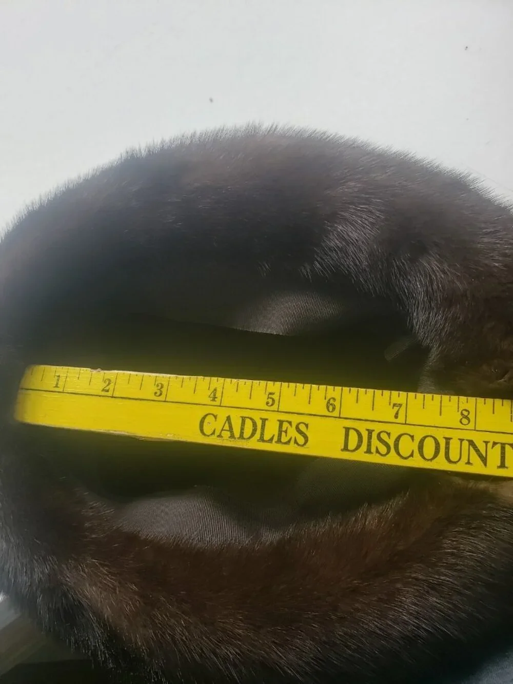 Vintage Brown Fur Fedora Hat Wide Brim Black Band Unmarked 8.25 x 6.25